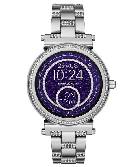 michael kors sofie plum|Michael Kors Access Womens Sofie HR Touchscreen Stainless .